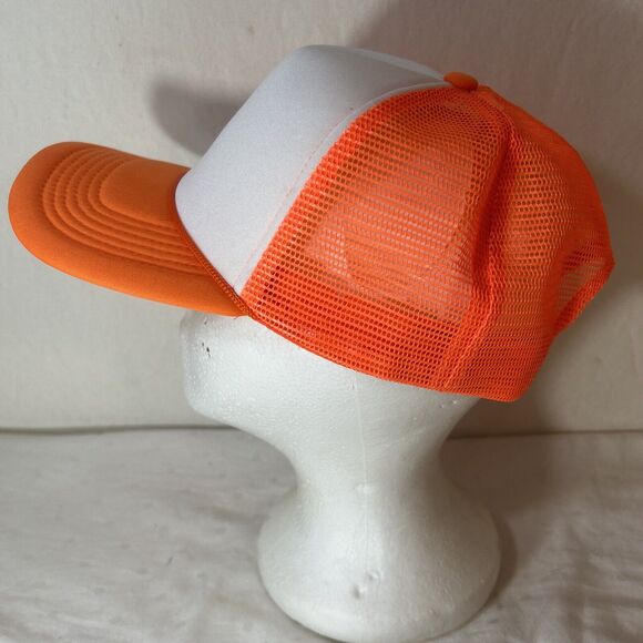 TOP HEADWEAR Blank Trucker Hat - Mens Trucker Hats Foam Mesh Snapback One Size - Picture 3 of 8